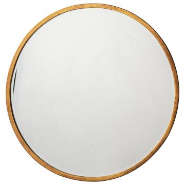 Watermoor Large Round Metal Mirror in Gold