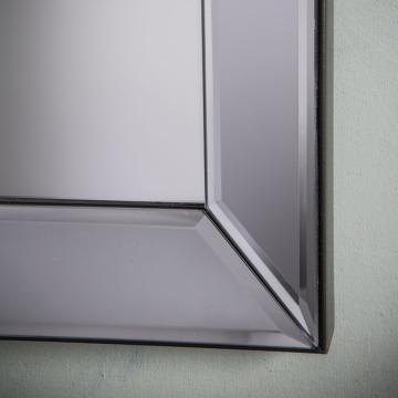Fowlers Large Rectangular Wall Mirror - Grey