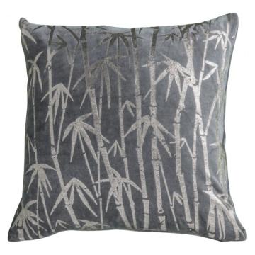 Palm Cushion Metallic Grey