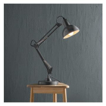Huntingdon Swing Arm Desk Lamp with Base - Grey