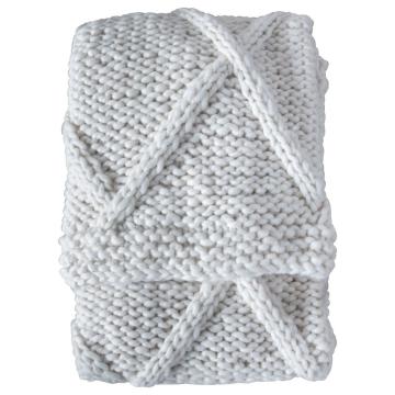 Anastasia Cream Cable Knit Throw