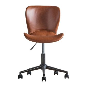 Smithfield PU Leather Office Chair in Brown