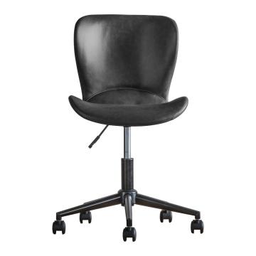 Smithfield PU Leather Office Chair in Charcoal