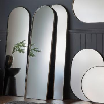 Albion Arched Full Length Mirror in Champagne
