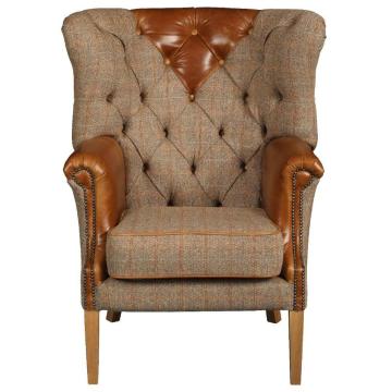Buckingham Harris Tweed Wingback Chair