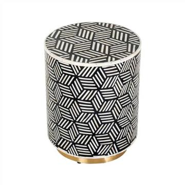 Richmond End Table Bliss in Black & White