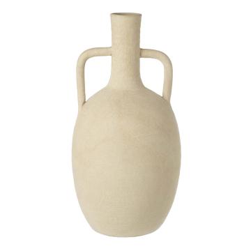 Vase Athena Ceramic Sand H.30.5cm