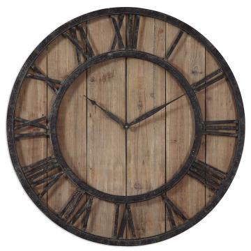  Powell Wooden Wall Clock