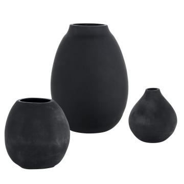  Hearth Matte Black Vases