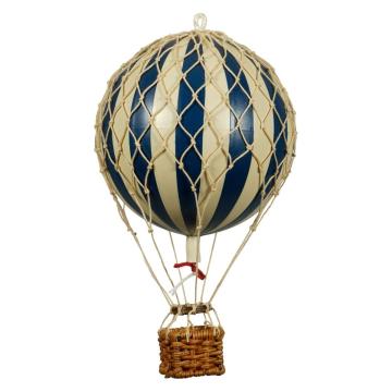 Floating The Skies Hot Air Balloon Small, Navy Blue/Ivory