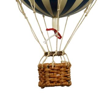 Floating The Skies Hot Air Balloon Small, Navy Blue/Ivory