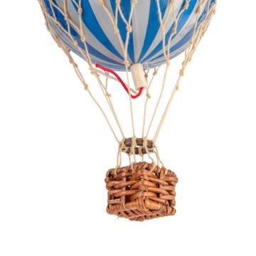 Floating The Skies Hot Air Balloon Small, Silver Blue