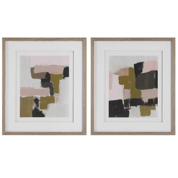  Color Block Framed Prints