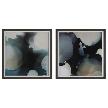  Telescopic Abstract Framed Prints, Set/2