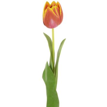 Artificial Tulip Red/yellow Height 53cm