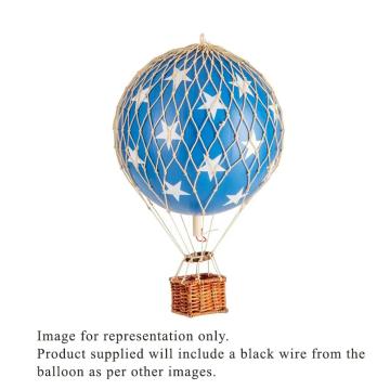 Royal Aero Large LED Balloon Blue Stars