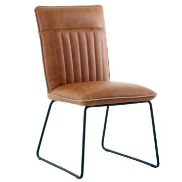 Pavilion Chic Dining Chair Cooper Upholstered in PU Leather - Tan