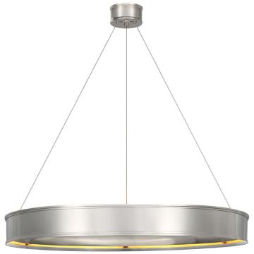 Connery 40" Ring Chandelier in Polished Nickel