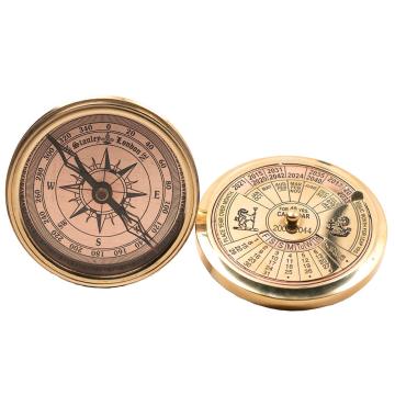 40 Year Calendar Compass - Gold
