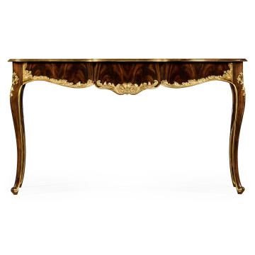 Console table with gilded carving