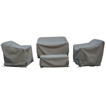 2 Seat Sofa with 2 Sofa Chairs & Coffee Table Set Covers - Khaki