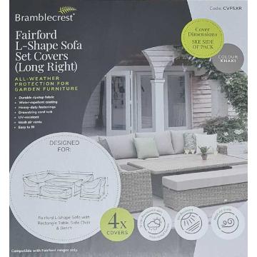 Covers for Fairford L Shape Sofa Set & Sofa Chair - Long Right