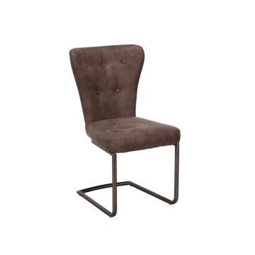 Dining Chair Oscar Faux Leather in Grey