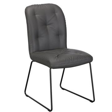 Dining Chair Tina in Grey PU Leather
