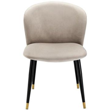 Dining Chair Volante in Beige Velvet