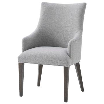 Adele Dining Chair with Arms in Matrix Pewter