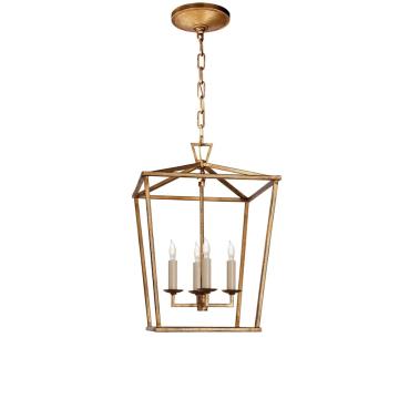 Darlana Small Lantern | Gilded Iron