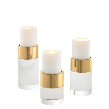 Candle Holder Sierra set of 3 - Gold