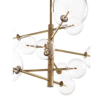 Eichholtz Chandelier Argento in Antique Brass - Small