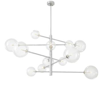 Eichholtz Chandelier Argento in Silver Nickel - Large