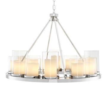 Eichholtz Chandelier Summit Round with Faux Candle