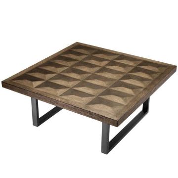 Eichholtz Coffee Table Gregorio Brown Oak Veneer Top 