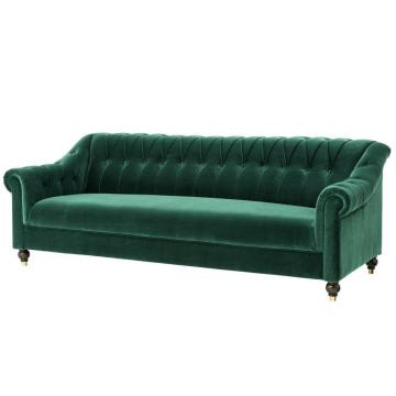 Eichholtz Sofa Brian Buttoned Upholstered in Green