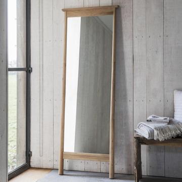 Nordic Ladder Mirror in Oak