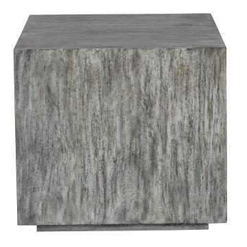  Kareem Modern Gray Side Table