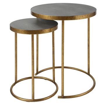  Aragon Brass Nesting Tables