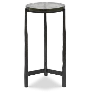  Eternity Iron & Glass Accent Table