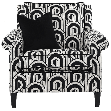 Gabrielle Chair in Solitaire Noir