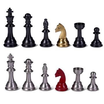Metal Chess Pieces Set