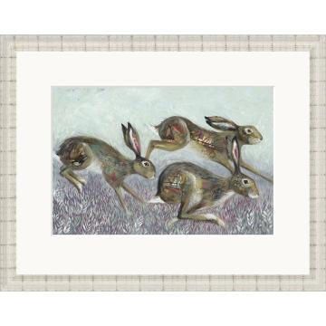 Hedge Springers by Nicola Hart Limited Edition Framed Print