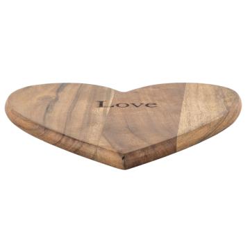 Love Wooden Heart Shaped Chopping Board