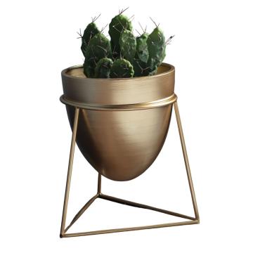 Camdyn Gold Metal Plant Stand Small