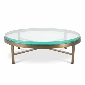 Coffee Table Hoxton brushed brass finish