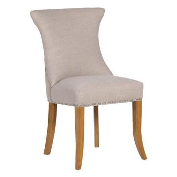 Ivory Studded Dining Chair with Ring