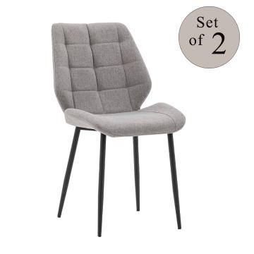 Jace Dining Chair Light Grey - Set of 2