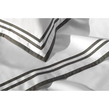 Sonata Bed Linen - White/Grey